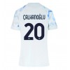Inter Milan Hakan Calhanoglu #20 Bortedrakt Kvinner 2025-26 Kortermet